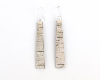 Birch bark earrings, Forest for two