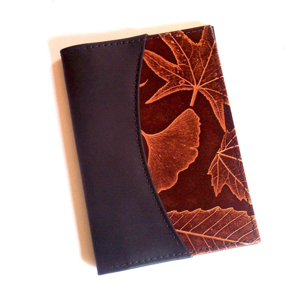 zippered nappa leather checkbook cover