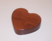 Laser Engraving On A HEART Treasure Box in Cherry Hardwood