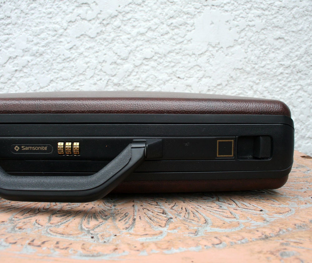 Samsonite Espresso Brown HardShell Briefcase Accord ST