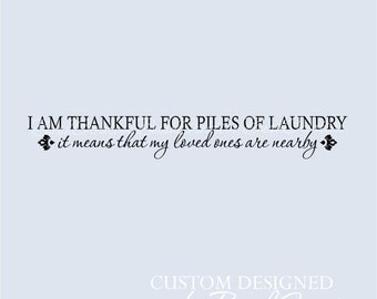 Laundry Room Decal Wall Decor Vinyl Decal Wall Art 130-36"