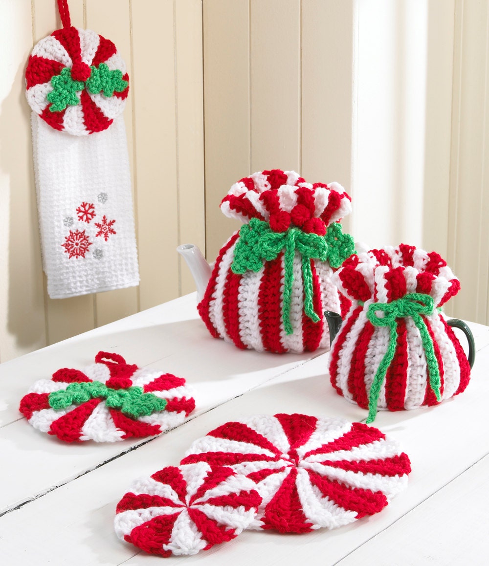 Peppermint Kitchen Set Crochet Pattern PDF