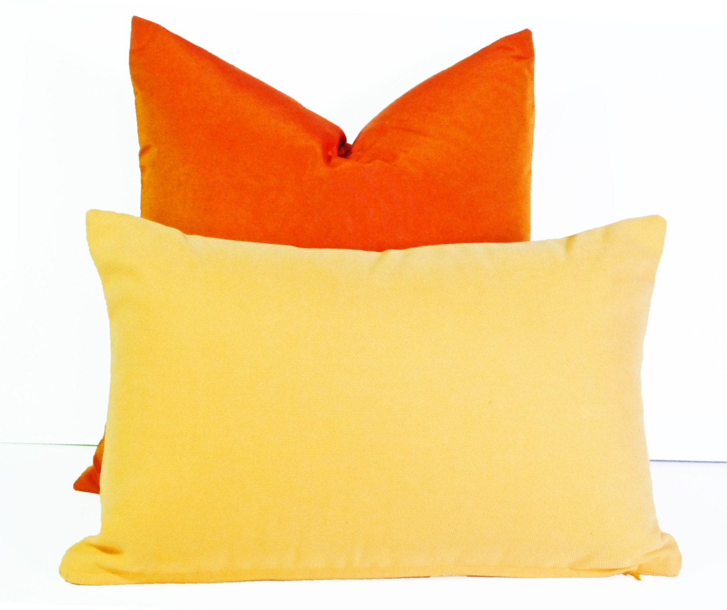 Vibrant Orange Pillow Bold Bright Vibrant Throw Pillow