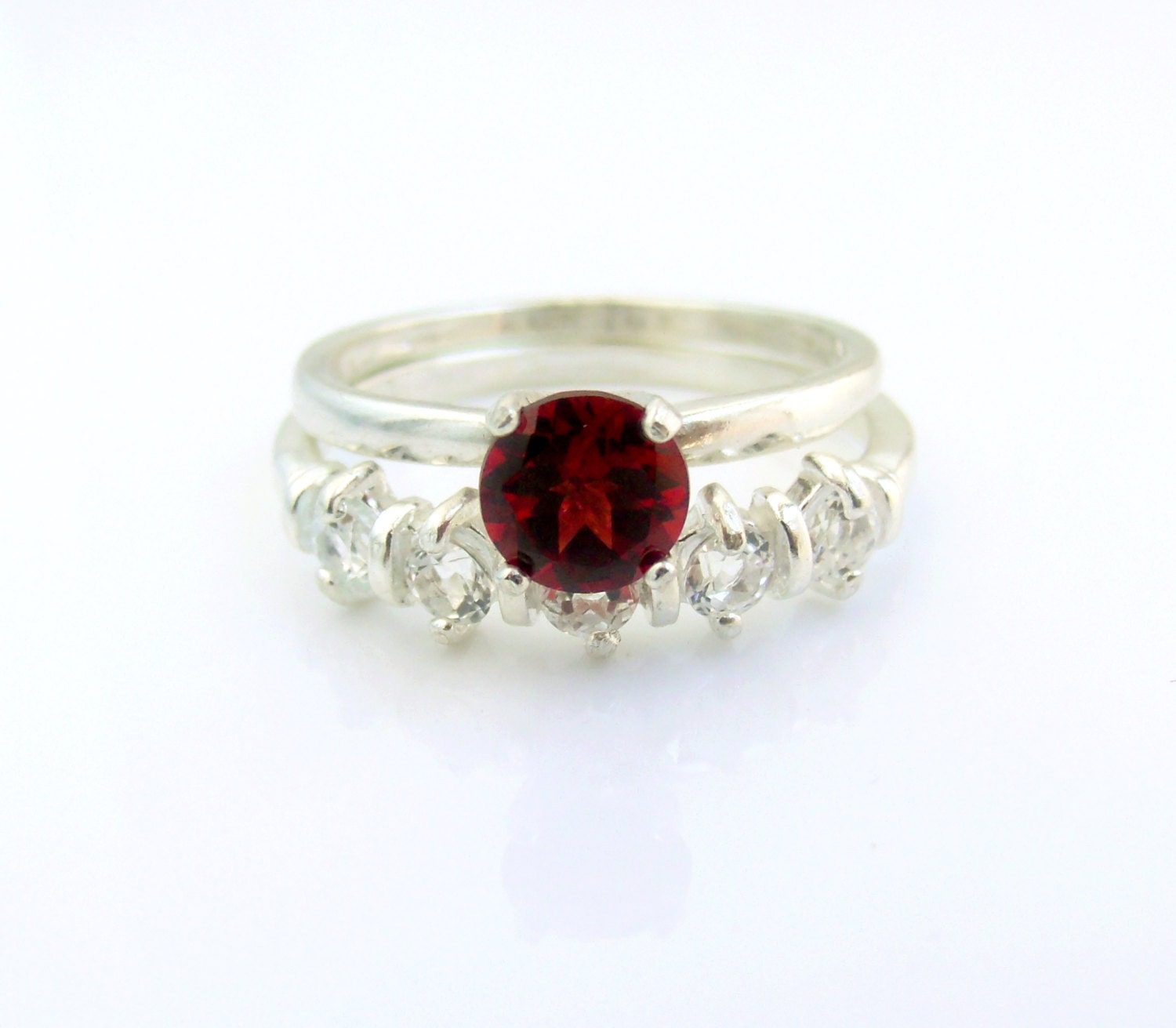 Wedding Ring Set Sterling Silver Made To Order