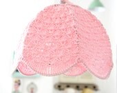 Items similar to Crochet Lamp Shade - Baby Pink on Etsy