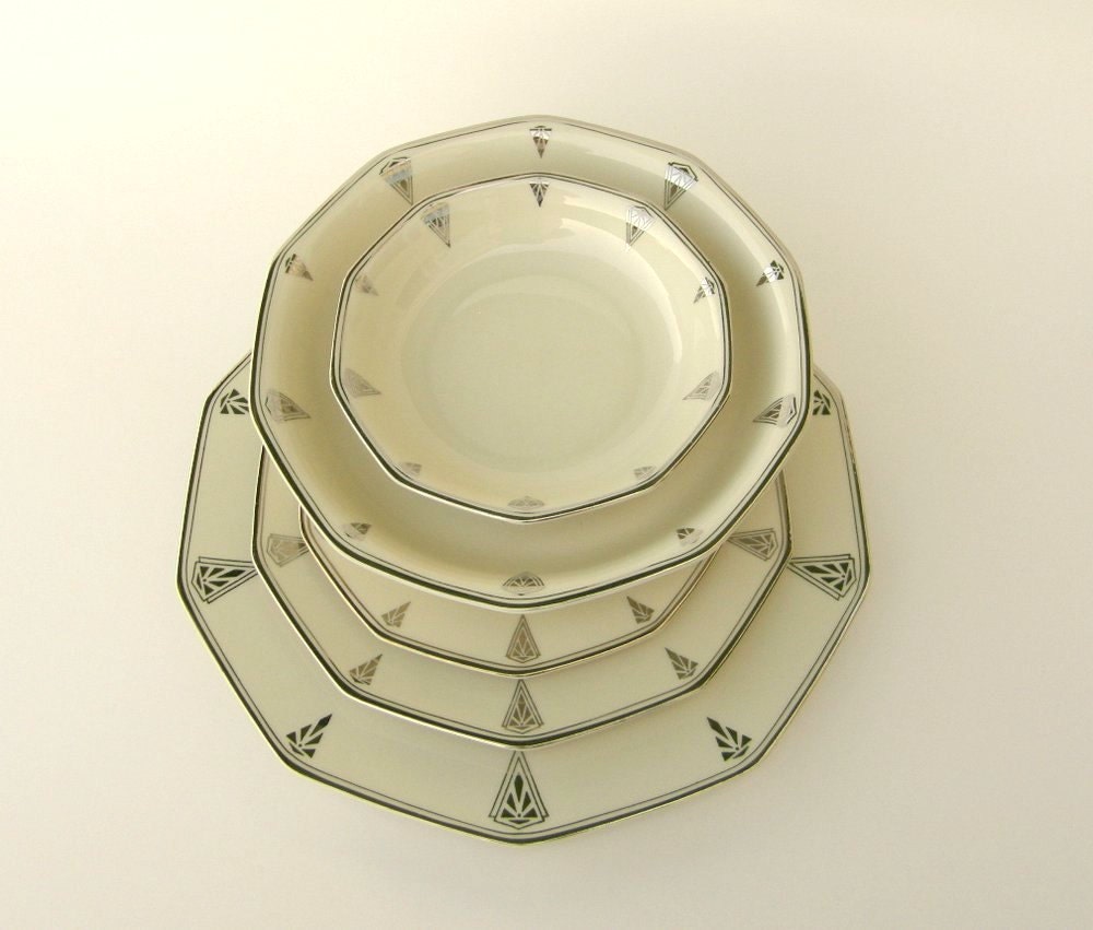 Custom Art Deco Dinnerware Set Deauville by Community China