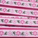 Cute Japanese Woven Trims - Pink Flower - 1 M