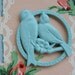 Vintage Shabby Chic Chippers 2 sided Medallion
