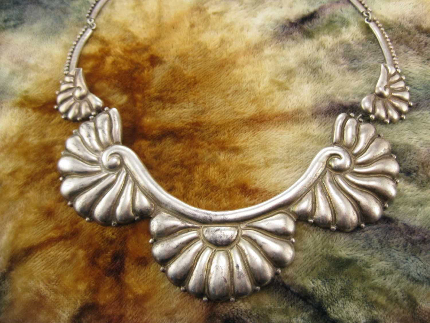 Necklace Sterling Silver Vintage Taxco Necklace 19 0606