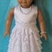 Confirmation Dress & Shoes for 18 inch Doll plus veil necklace bracelet