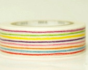 mt washi masking tape - pencil lines - single piece