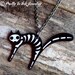 Dead Kitty Cat Skeleton Necklace
