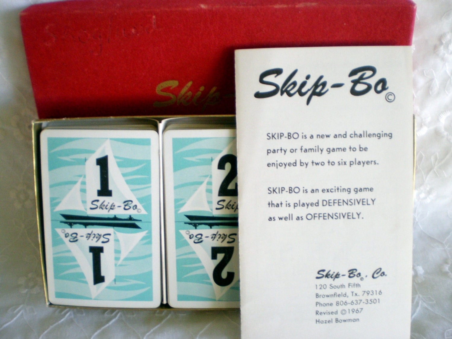 Vintage Skip Bo Card Game 1967 Complete in Original Box Toy