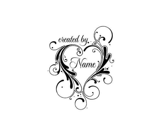 Personalized unmounted cling custom made rubber stamp C19