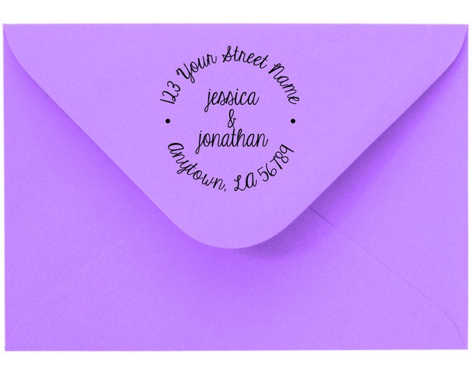 Personalized Custom Made Return Address and Name Rubber Stamps R102