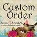CUSTOM order for Cobyrudge - Ocean Blue Contemporary Drum Lampshade