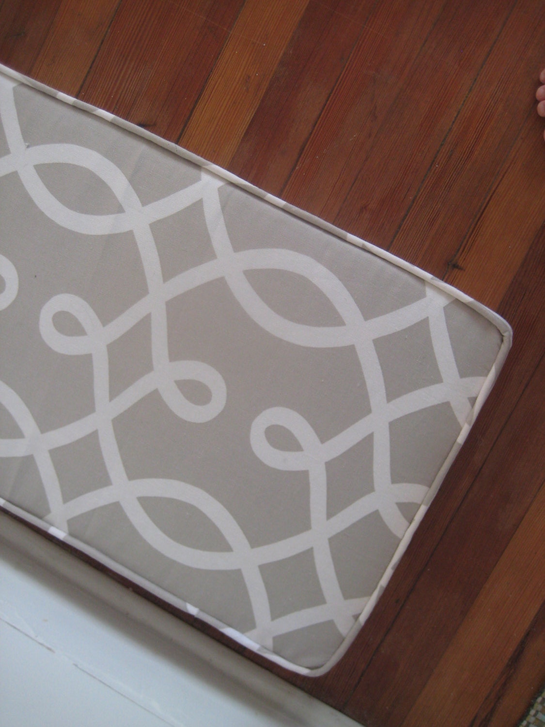 Custom Bench Cushion with Piping