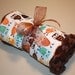 NEW Owl Minky Fabric for Boys... Can be ordered with Several Different Minky Backing Colors