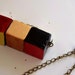 Painted Wooden Block Bar Necklace