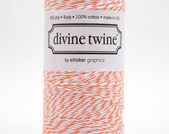 Full Spool - 240 Yards - Orange - Mango - Baker's Twine