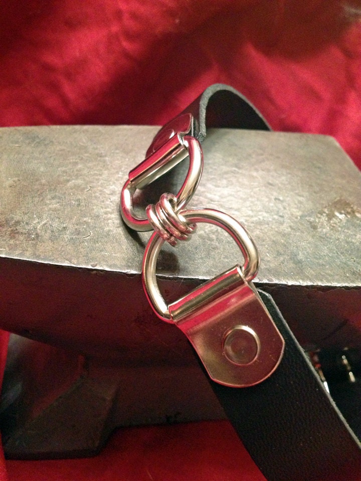Double D Ring Leather Collar