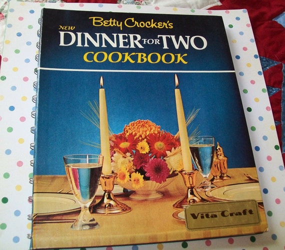SALE Vintage Betty Crocker Dinner for Two Cookbook by BlueSkyLane