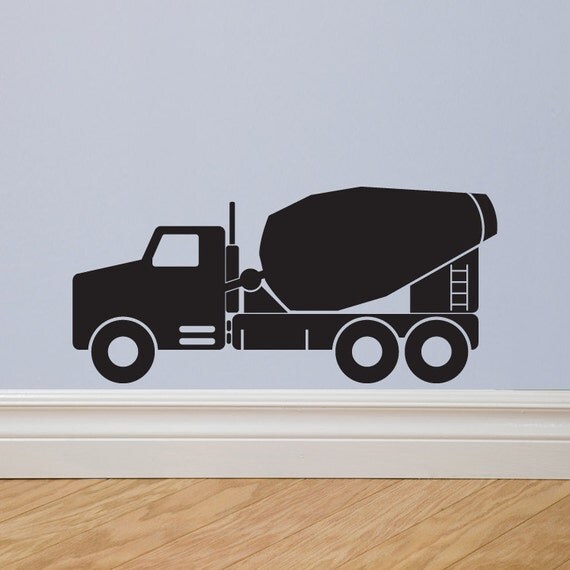 Cement Truck Vinyl Decal Sticker Letter Original Graphics by