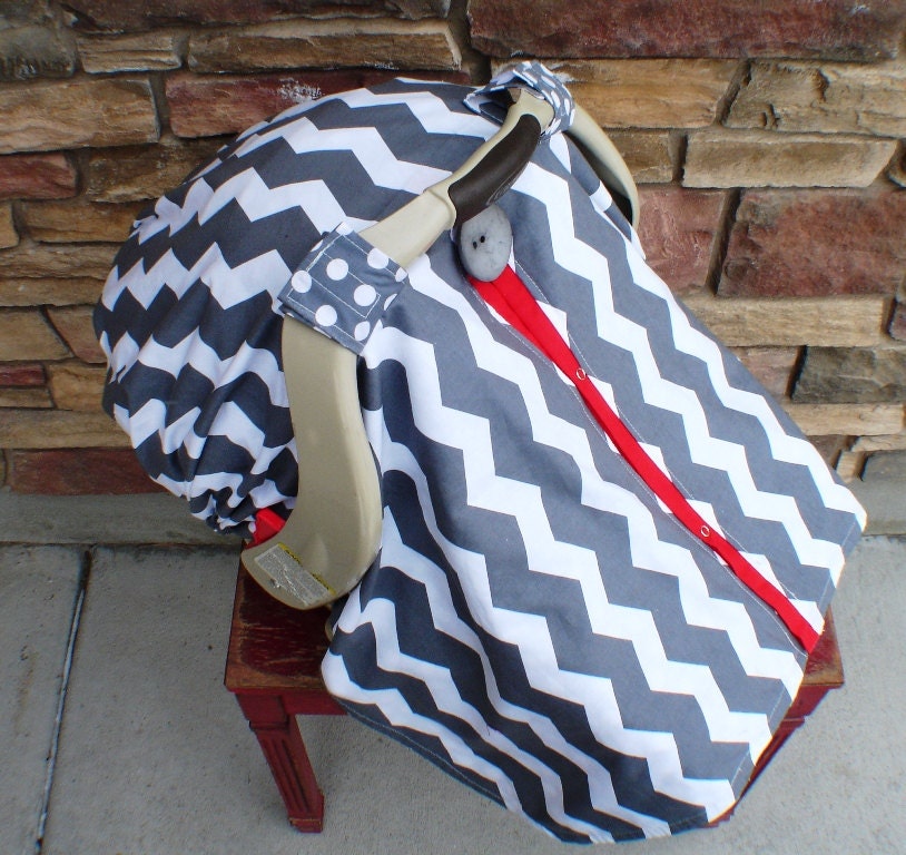 Add a fitted back to your car seat canopy / car seat cover