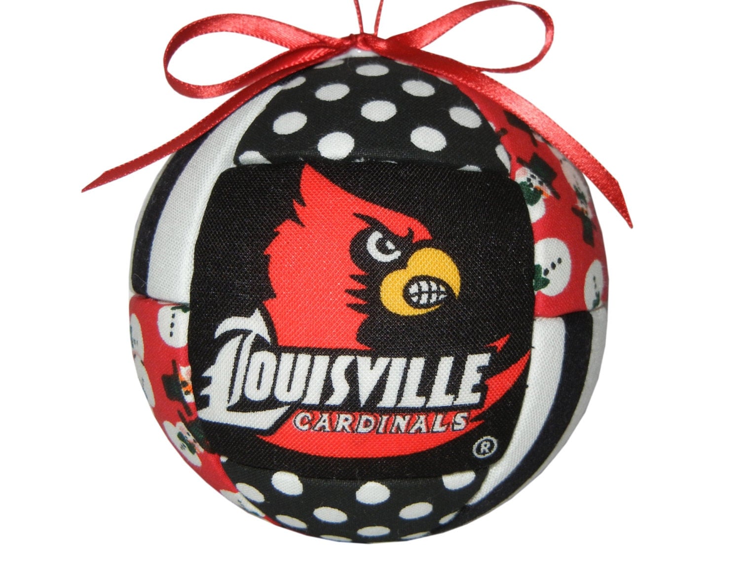 Louisville Cardinals Christmas Ornament Handmade by CraftCrazy4U