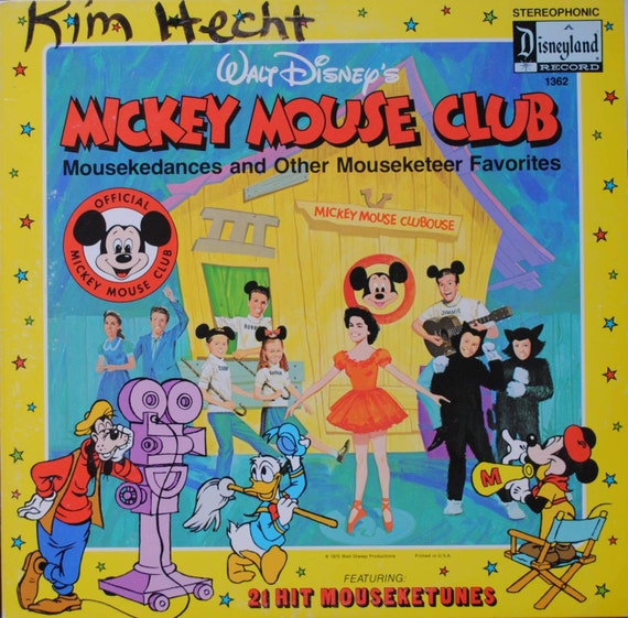 Disney MICKEY MOUSE CLUB Song and Dance Record 1975