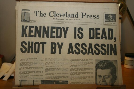 The Cleveland Press Kennedy is Dead November 22 1963