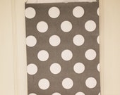 Party Favor Bags, 24 Grey Polka Dot Candy Bags, Treat Bags, Paper Bags, Party, Favors, Weddings, Graduations Il_170x135