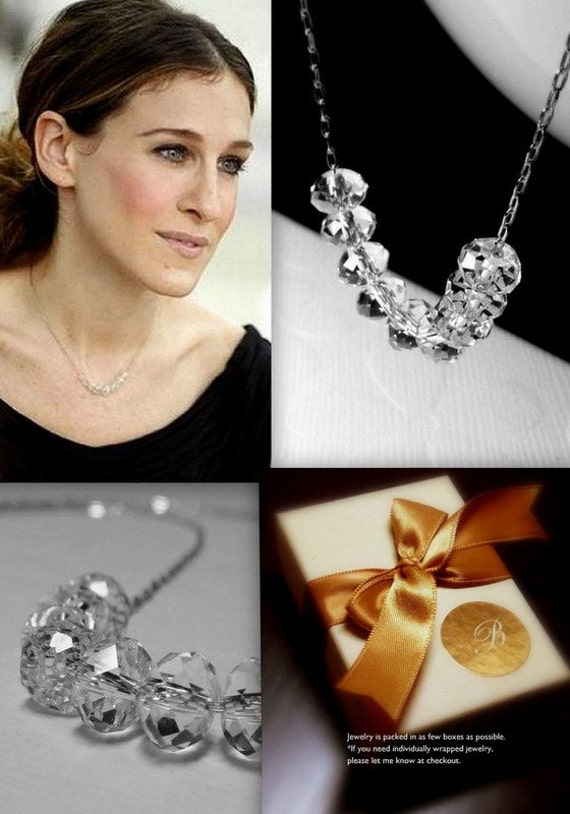Sex And The City Carrie Bradshaw Diamond Necklace 925.