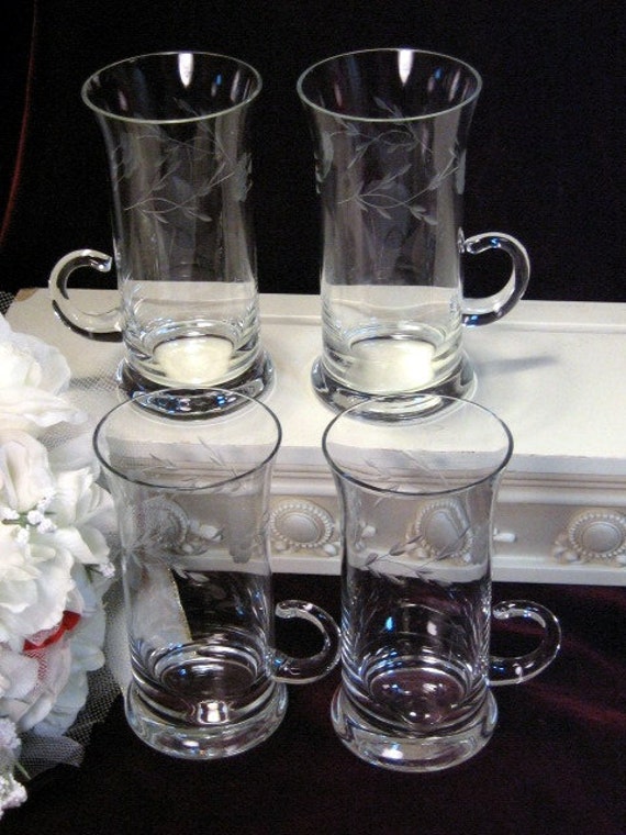 Vintage Princess House Crystal Heritage Tall Irish Coffee Mug