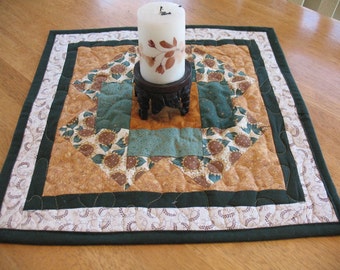 Quilted Sunflower Table Topper or Candle Mat