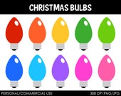 Christmas Bulbs - Lights - Digital Clip Art Graphics for Personal or Commercial Use Il_170x135