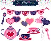 Valentine Tea Party for Two- Clipart for Personal or Commercial Use Il_170x135