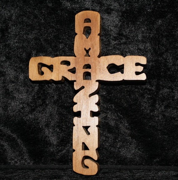 Cross Religious Cross Amazing Grace Cross wall by displayinstyle