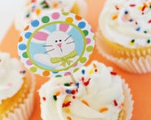 Hippity Hoppity Theme - Printable Party Tags - Cupake Toppers - Printable Party Favors - Easter Bunny Party Printables Il_170x135