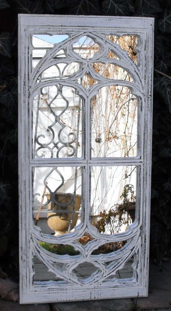 Window Frame Mirror White by cassedywooddesigns on Etsy