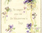 Vintage Valentine Postcard Early 1900's (fpc331)