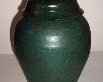 Cremation Urn Earthy Green for In Home Location