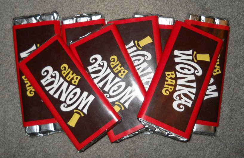 Generic Wonka Bar Labels