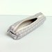 Kawaii Grey Titanium Petite Pencil Case, Small Cotton Zipper Pouch