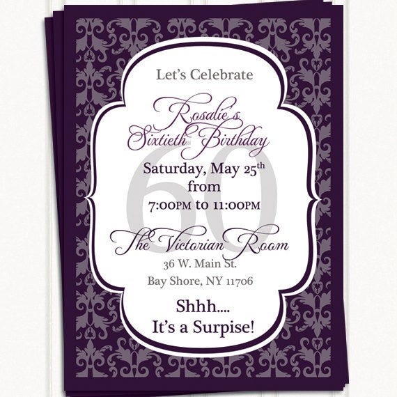 Items similar to Elegant Party Invitation on Etsy