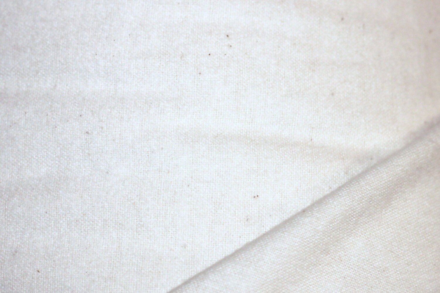 1 Yard Organic Unbleached Flannel Fabric 60 inches wide