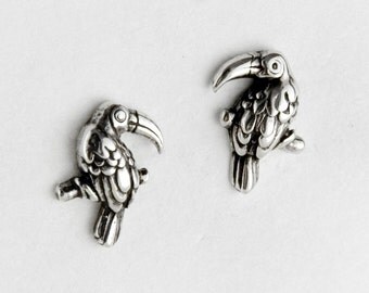 Toucan Sterling Silver Post Earrings