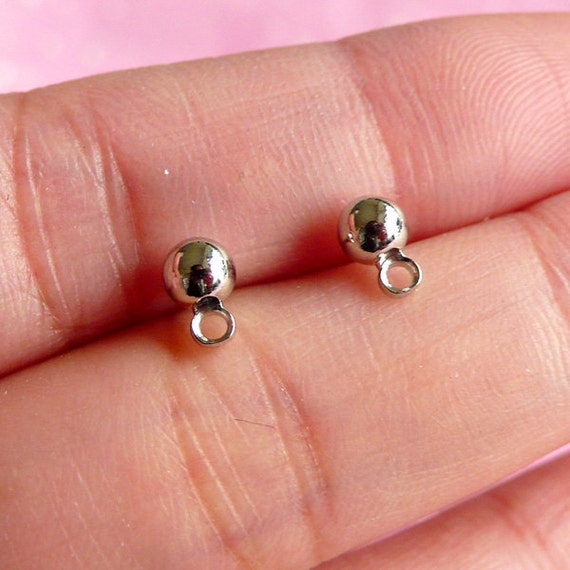 Dangle Earring Post Studs / Dangling Ear Post / by MiniatureSweet