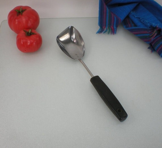 Foley MPLS Angled Mixing Spoon Ladle Utensil Black Handle