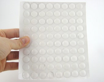 30pcs 12mm Clear Epoxy Stickers - 1/2 inch Crystal Clear Epoxy Resin Dome Stickers - Wholesale Epoxy Stickers - Wholesale Jewelry Supply C58